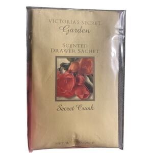 NIP, Vintage Victoria's Secret Garden, "Secret Crush" Sachets, 2pk, Floral Scent